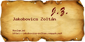 Jakobovics Zoltán névjegykártya